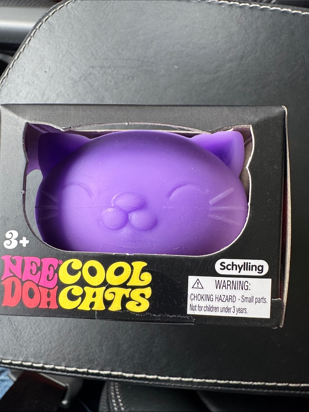 NeeDoh Cool Cats Purple Squishy Cat Stress Toy